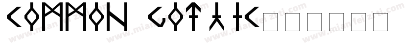 common gothic字体转换